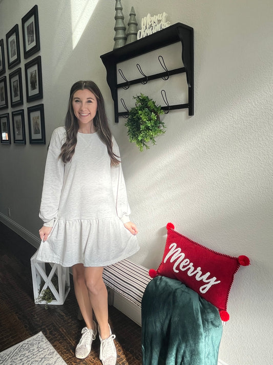 Light Grey Mini Dress